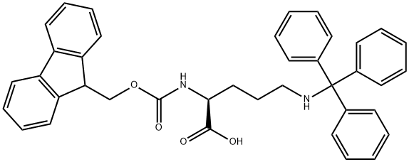 Fmoc-Orn(Trt)-OH Structure