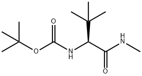 (S)-叔-丁基 (3,3-二甲基-1-(甲基氨基)-1-氧亚基丁烷-2-基)氨基甲酯, 200865-04-9, 结构式