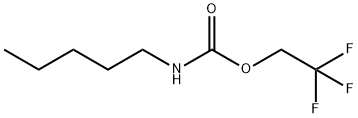 N-ペンチルカルバミド酸2,2,2-トリフルオロエチル 化学構造式