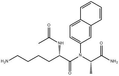Ac-Lys-Ala-βNA 化学構造式
