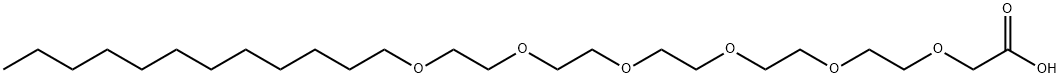 月桂醇聚醚-6 羧酸, 20260-64-4, 结构式