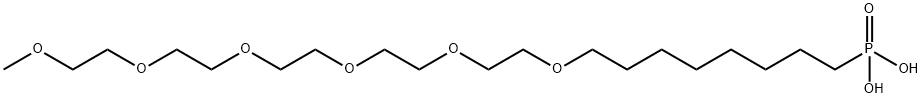 m-PEG6-(CH2)8-phosphonic acid Structure