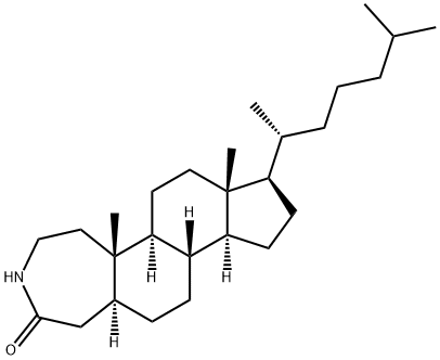 3-Aza-A-homo-5α-cholestan-4-one 结构式