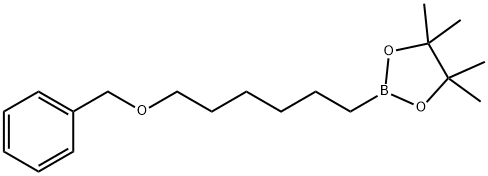 2-(6-(苄氧基)己基)-4,4,5,5-四甲基-1,3,2-二氧硼烷, 2030409-63-1, 结构式