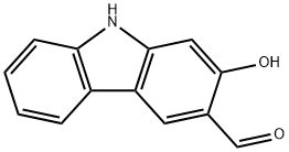 9H-Carbazole-3-carboxaldehyde, 2-hydroxy- Structure