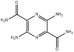 2,5-Pyrazinedicarboxamide, 3,6-diamino- 结构式
