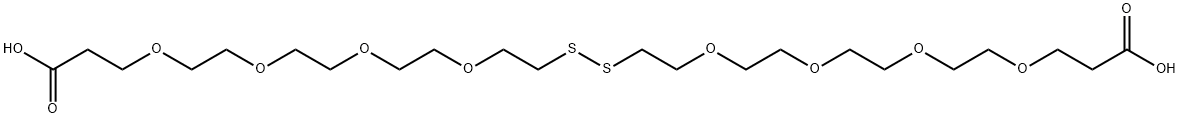 酸-四聚乙二醇-S-S-四聚乙二醇-酸,2055015-40-0,结构式