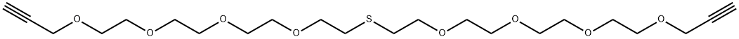 Propargyl-PEG4-S-PEG4-Propargyl Structure