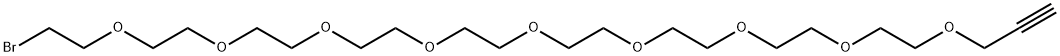 Propargyl-PEG9-bromide Struktur