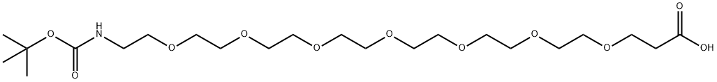 Boc-NH-PEG7-CH2CH2COOH Struktur