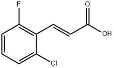 反-2-氯-6-氟肉桂酸 结构式