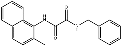 N 1 - (2-甲基-1-萘基)-N 2 - (苯基甲基) -乙二酰胺 结构式