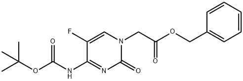 N4-Boc-5-fluorocytosin-1-yl-acetic acid benzyl ester|