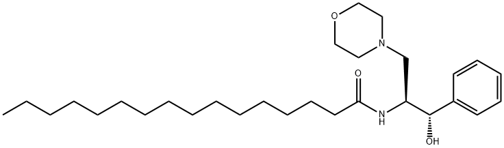 L-THREO-1-PHENYL-2-HEXADECANOYLAMINO-3-MORPHOLINO-1-PROPANOL HCL Structure