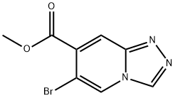 methyl 6-bromo-[1,2,4]triazolo[4,3-a]pyridine-7-carboxylate Struktur