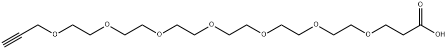 丙炔基-六聚乙二醇-羧酸, 2093154-00-6, 结构式