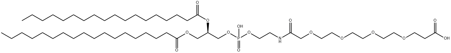 DSPE-PEG4-COOH, 2112738-58-4, 结构式