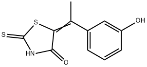 5-(m-Hydroxy-α-methylbenzylidene)-2-thioxothiazolidin-4-one,21147-57-9,结构式