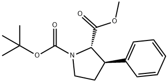1,2-Pyrrolidinedicarboxylic acid, 3-phenyl-, 1-(1,1-dimethylethyl) 2-methyl ester, (2S,3R)-