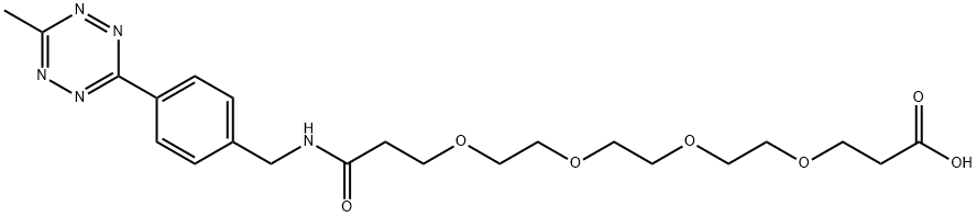 Me-Tet-PEG4-COOH 化学構造式