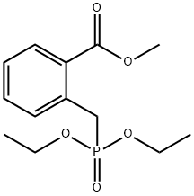 Benzoic acid, 2-[(diethoxyphosphinyl)methyl]-, methyl ester Struktur