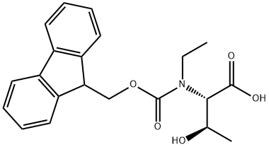 芴甲氧羰基-N-ET-苏氨酸 结构式