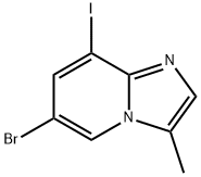 6-溴-8-碘-3-甲基-咪唑并[1,2-A]吡啶, 2172078-81-6, 结构式