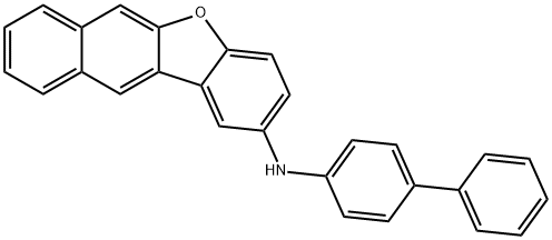 N-([1,1'-BIPHENYL]-4-YL)萘并[2,3-B]苯并呋喃-2-胺 结构式