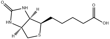 1H-Thieno[3,4-d]imidazole-4-valeric acid, hexahydro-2-oxo-, stereoisomer (8CI) 化学構造式