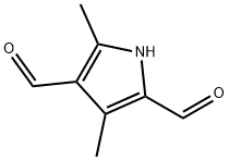 3,5-二甲基-1H-吡咯-2,4-二甲醛,2199-61-3,结构式
