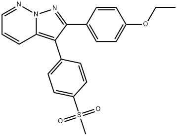 2-(4-ETHOXYFENYL)-3-(4-MESYLFENYL)PYRAZOLO[1,5-B]PYRIDAZINE Structure