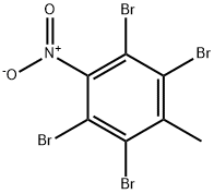 Benzene, 1,2,4,5-tetrabromo-3-methyl-6-nitro- Structure
