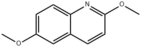 Quinoline, 2,6-dimethoxy- Structure
