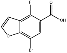 7-bromo-4-fluoro-1-benzofuran-5-carboxylic acid Structure