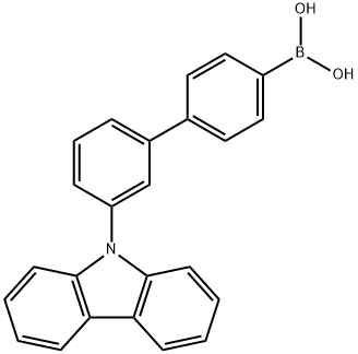 Boronic acid, B-[3'-(9H-carbazol-9-yl)[1,1'-biphenyl]-4-yl]- Structure