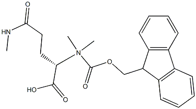 N2-（(9H-fluoren-9-ylmethoxy)carbonyl）-N,N,N2-trimethyl-L-G 化学構造式