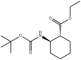 (1R,2R)-ethyl 2-(tert-butoxycarbonyl)cyclohexanecarboxylate Structure