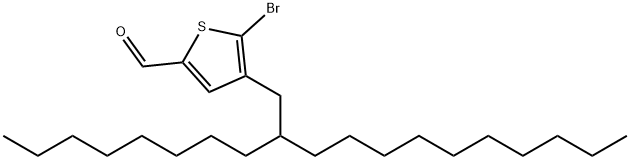 2-Thiophenecarboxaldehyde, 5-bromo-4-(2-octyldodecyl)-, 2370860-05-0, 结构式