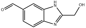 1H-Benzimidazole-5-carboxaldehyde,2-(hydroxymethyl)-(9CI) 结构式