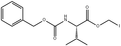 N-CBZ-L-缬氨酸碘甲基酯 结构式