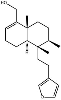 (4aR)-5β-[2-(3-Furyl)ethyl]-3,4,4aβ,5,6,7,8,8a-octahydro-5,6α,8aα-trimethyl-1-naphthalenemethanol Struktur
