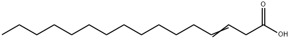 delta(3)-hexadecenoic acid 结构式