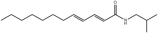 DODECA-2(E),4(E)-DIENOIC ACID ISOBUTYLAMIDE(P) Structure