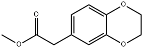 1,4-Benzodioxin-6-acetic acid, 2,3-dihydro-, methyl ester,25379-89-9,结构式