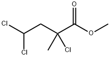 Butanoic acid, 2,4,4-trichloro-2-methyl-, methyl ester Struktur