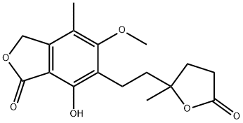 MYCOPHENOLATE MOFETIL RELATED COMPOUND B [(RS)-7-HYDROXY-5-METHOXY-4-METHYL-6-[2-(5-METHYL-2-OXO-TETRAHYDROFURAN-5-YL)ETHYL]-3H-ISOBENZOFURANYL-1-ONE] Structure