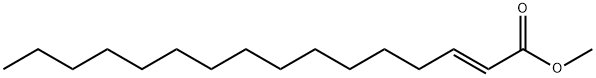 (E)-2-ヘキサデセン酸メチル 化学構造式