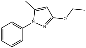 1H-吡唑，3-乙氧基-5-甲基-1-苯基-（9CI）,300543-31-1,结构式