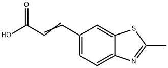 6-Benzothiazoleacrylicacid,2-methyl-(7CI,8CI) Structure