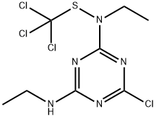 1,1,1-TRICHLORO-N-(4-CHLORO-6-(ETHYLAMINO)-S-*) Structure